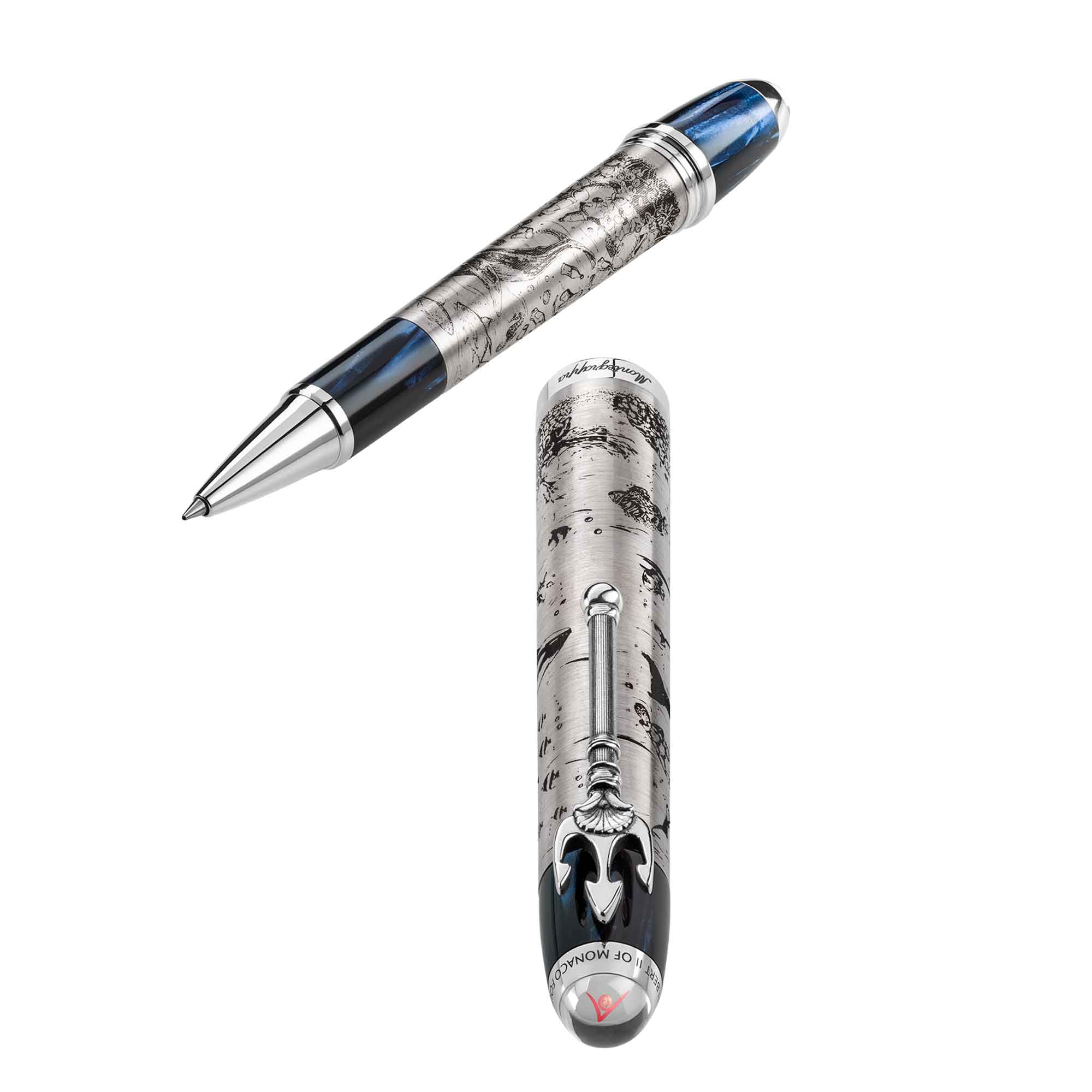 MONTEGRAPPA - Montegrappa Prince Albert II of Monaco Foundation Ocean Collection Rollerball 3